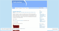 Desktop Screenshot of felisknitus.wordpress.com
