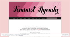 Desktop Screenshot of feministagendapdx.wordpress.com