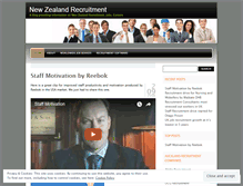 Tablet Screenshot of nzrecruitment.wordpress.com