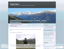 Tablet Screenshot of projectdavos.wordpress.com