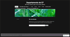 Desktop Screenshot of efpintorantoniolopez.wordpress.com