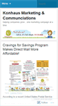 Mobile Screenshot of konhausmarketing.wordpress.com