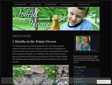 Tablet Screenshot of joyfulhome.wordpress.com