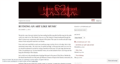 Desktop Screenshot of lovebroadcast.wordpress.com