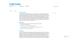 Desktop Screenshot of coldcrate.wordpress.com