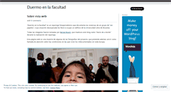 Desktop Screenshot of duermoenlafacultad.wordpress.com