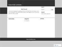 Tablet Screenshot of anaiskretz.wordpress.com