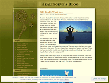 Tablet Screenshot of healingeve.wordpress.com