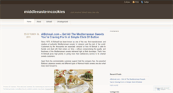 Desktop Screenshot of middleeasterncookies.wordpress.com