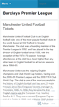 Mobile Screenshot of englishpremierleaguetickets.wordpress.com