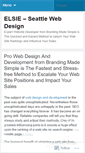 Mobile Screenshot of elsieseattlewebdesign.wordpress.com