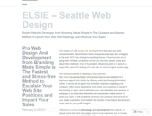 Tablet Screenshot of elsieseattlewebdesign.wordpress.com