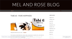 Desktop Screenshot of melandrose.wordpress.com