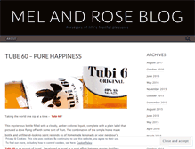 Tablet Screenshot of melandrose.wordpress.com