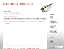 Tablet Screenshot of kpsssonuclari.wordpress.com