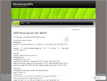 Tablet Screenshot of monstream00.wordpress.com