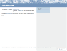 Tablet Screenshot of estafasdeforex.wordpress.com