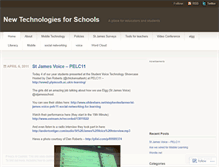 Tablet Screenshot of newtechnologiesforschools.wordpress.com