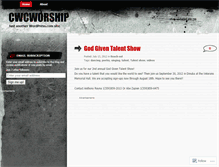 Tablet Screenshot of cwcworship.wordpress.com
