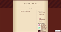 Desktop Screenshot of chicklikeme.wordpress.com