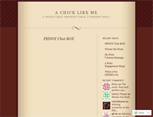 Tablet Screenshot of chicklikeme.wordpress.com