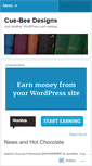 Mobile Screenshot of cuebeedesigns.wordpress.com