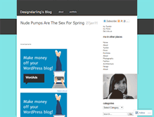 Tablet Screenshot of designdarling.wordpress.com