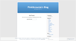 Desktop Screenshot of pinkibrownie.wordpress.com