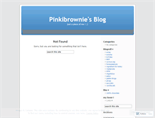Tablet Screenshot of pinkibrownie.wordpress.com