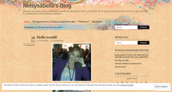 Desktop Screenshot of nelsysabella.wordpress.com