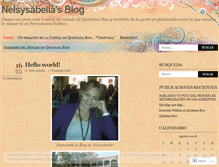 Tablet Screenshot of nelsysabella.wordpress.com