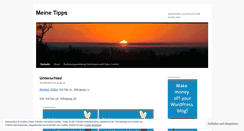 Desktop Screenshot of meinetipps.wordpress.com