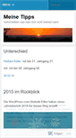 Mobile Screenshot of meinetipps.wordpress.com