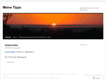 Tablet Screenshot of meinetipps.wordpress.com