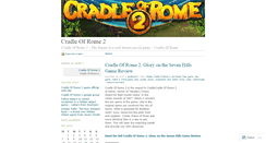 Desktop Screenshot of cradleofrome2.wordpress.com