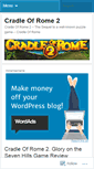 Mobile Screenshot of cradleofrome2.wordpress.com