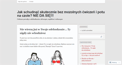 Desktop Screenshot of chudnijszybko.wordpress.com