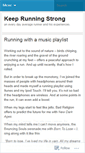 Mobile Screenshot of keeprunningstrong.wordpress.com