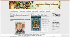 Desktop Screenshot of gyerekkonyvolelo.wordpress.com