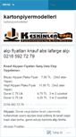 Mobile Screenshot of kartonpiyermodelleri.wordpress.com