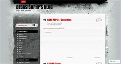 Desktop Screenshot of debasishphp.wordpress.com
