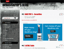 Tablet Screenshot of debasishphp.wordpress.com