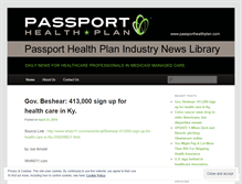 Tablet Screenshot of passportmedia.wordpress.com