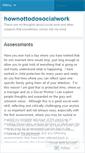 Mobile Screenshot of hownottodosocialwork.wordpress.com