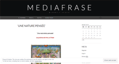 Desktop Screenshot of mediafrase.wordpress.com