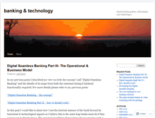 Tablet Screenshot of bankingtechnology.wordpress.com