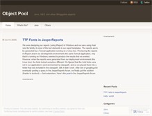 Tablet Screenshot of objectpool.wordpress.com