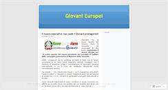 Desktop Screenshot of giovanieuropei.wordpress.com