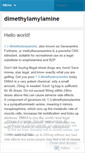 Mobile Screenshot of dimethylamylamine.wordpress.com