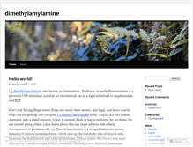 Tablet Screenshot of dimethylamylamine.wordpress.com